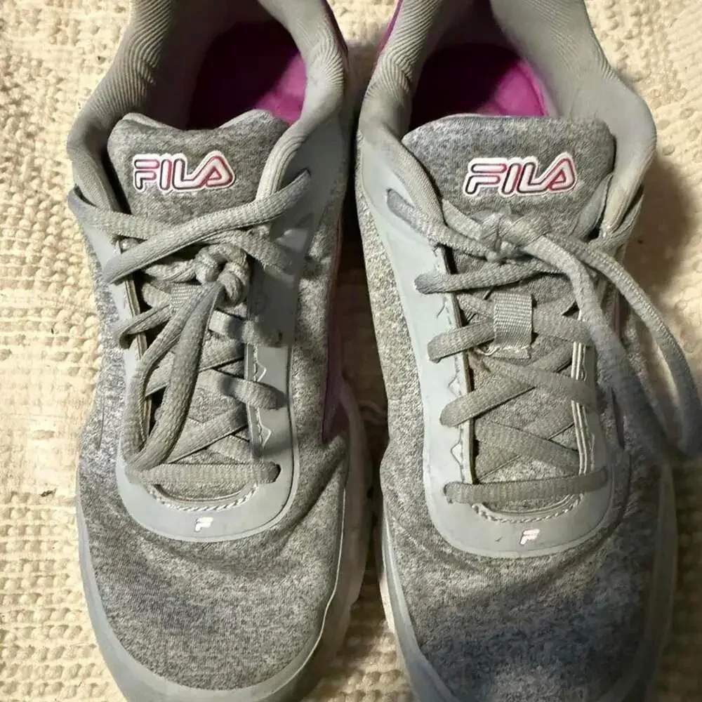 Fila Athletic Sneakers Gray and Purple Size 8.5